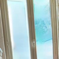 Infisso alluminio 2 ante camera  beige 120x240