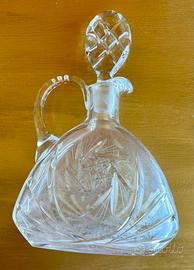 Caraffa in cristallo inciso (da pulire interno)