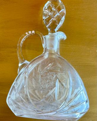 Caraffa in cristallo inciso (da pulire interno)