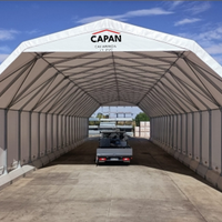 Capannone in acciaio e pvc industriale 10x16x5.5