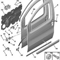 Portiera anteriore sinistra peugeot citroen fiat