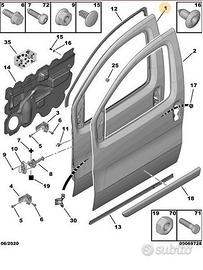 Portiera anteriore sinistra peugeot citroen fiat