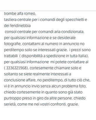 accessori Alfa Romeo 