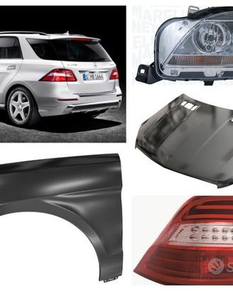 Mercedes Ml frontale cofano paraurti fanale 12>16