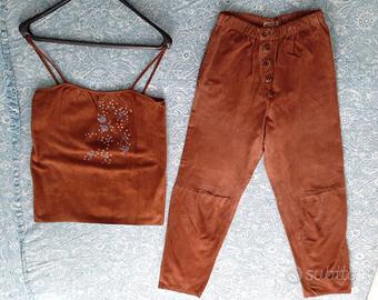 Completo vintage Mortarotti (top+pantalone) Tg. 44