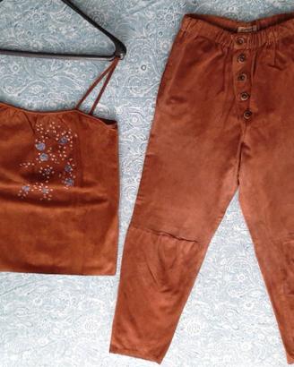 Completo vintage Mortarotti (top+pantalone) Tg. 44