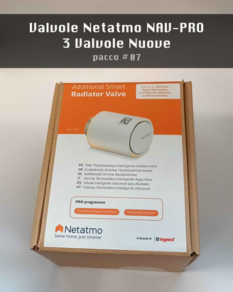 3 valvole termostatiche smart NAV-PRO [pacco 7]