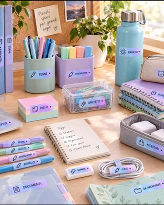 Set 30 Etichette Personalizzabili Scuola Lavoro