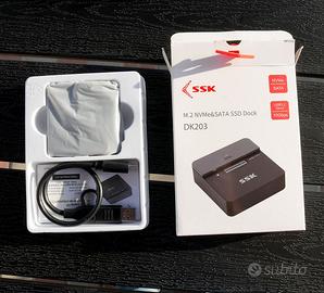 Adattatore M.2 SSD a USB M.2 NVMe SSK