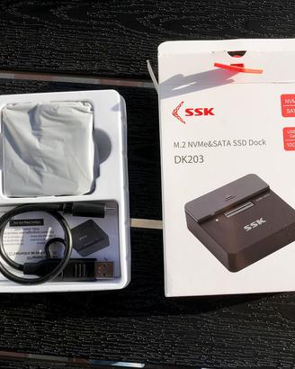 Adattatore M.2 SSD a USB M.2 NVMe SSK