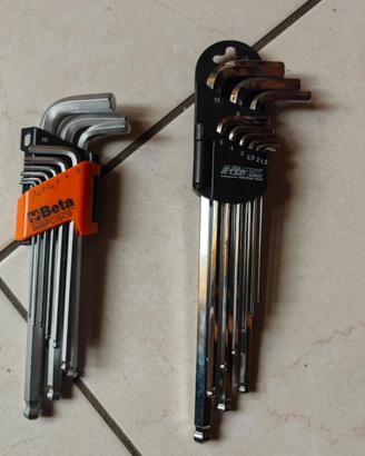 2 Kit  9 PZ brugole lunghe nuove
