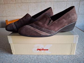 Scarpe donna Melluso in camoscio marrone taglia 40