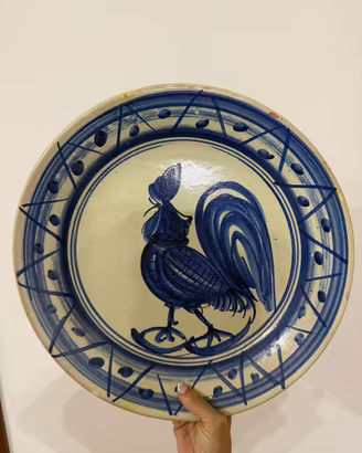 Piatto maiolica antico