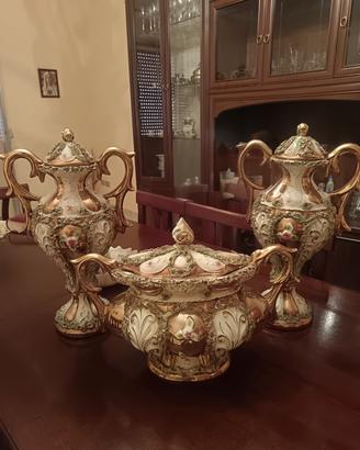 tris vasi in capodimonte 