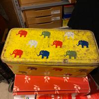 Scatola latta gialla elefantini ELAH