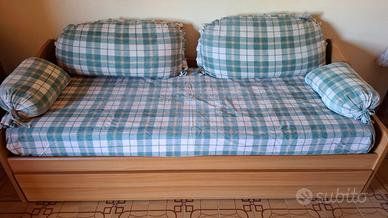 Letto singolo con secondo letto estraibile