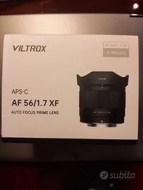 Viltrox 56mm F1.7 X mount (per Fuji)
