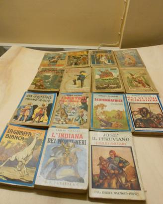 Lotto 15 volumi / libri E.Salgari 1928 - 1942