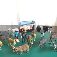 Playmobil e animali plastica dura