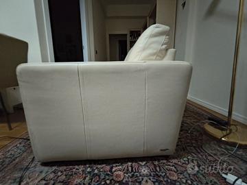 Divano in pelle bianco Poltronesofà 