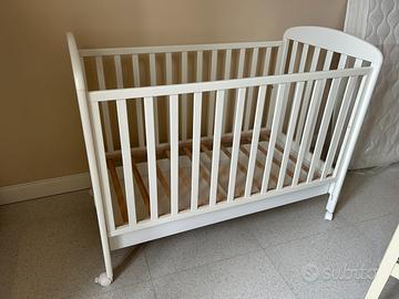 Culla bianca cassettone