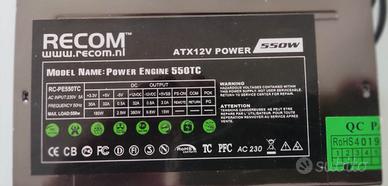 Alimentatore PC RECOM 550W ATX