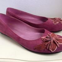 Ballerine scamosciate vera pelle 41 Nuove