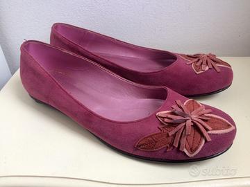 Ballerine scamosciate vera pelle 41 Nuove