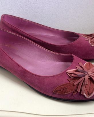 Ballerine scamosciate vera pelle 41 Nuove