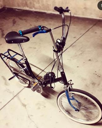 bicicletta  tipo Graziella  restaurata pieghevole