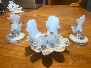 Capodimonte bomboniere vintage colombe