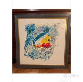Mario Schifano litografia “Trasferito”