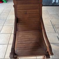 Poltrona indonesiana in Teak