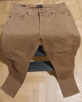 Jeckerson Jeans uomo TG 32 colore marroncino 