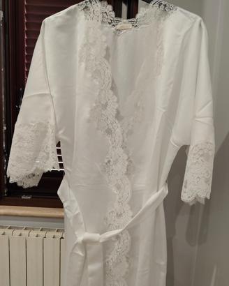 Completo camicia da notte  e vestaglia  taglia 48
