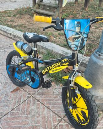 Bicicletta bambino Batman con rotelline 