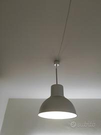 lampadario in alluminio stile industriale 