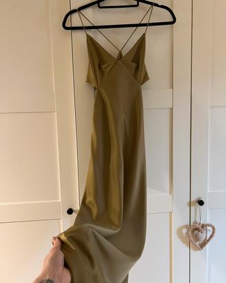 Abito donna cerimonia verde oliva