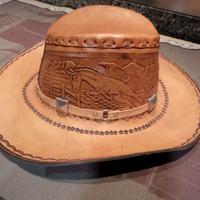 Cappello MESSICO naturale cuoio. 