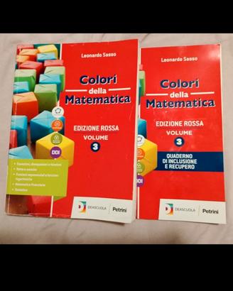 libri di si colori della matematica 3 + quaderno 