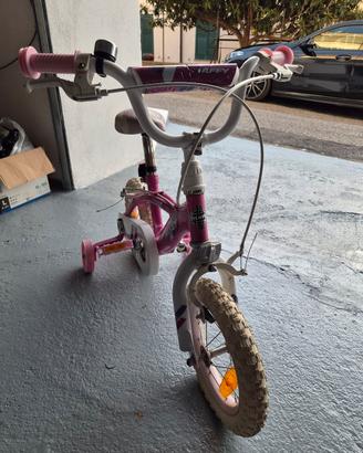 Bici Bimba Huffy Glimmer 12" pollici con rotelle 