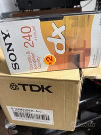 10 Cassette nastro vhs sony 240