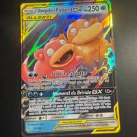 Carta pokemon slowpoke e psyduck gx