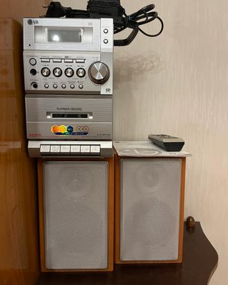 Impianto stereo mp3 cd cassette LG