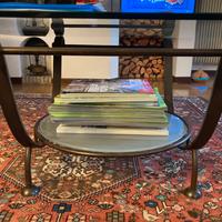 Tavolino vetro metallo Lipparini