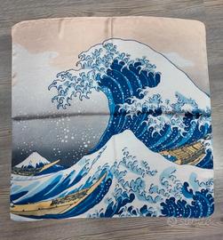 Foulard quadrato la grande onda di Hokusai 