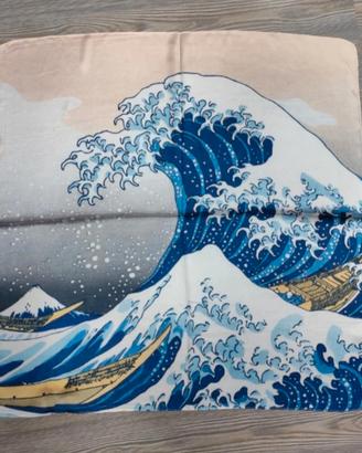 Foulard quadrato la grande onda di Hokusai 