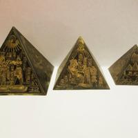 Souvenir Vintage Piramidi di Giza in Rame e Ottone