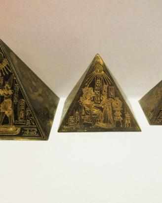 Souvenir Vintage Piramidi di Giza in Rame e Ottone