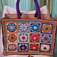 maxi bag granny fiore africano 